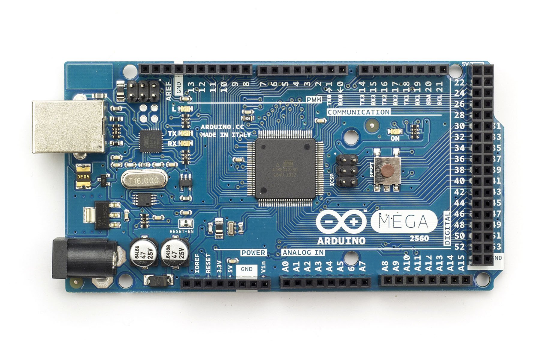 Picture of the Arduino 2560 from arduino.cc site